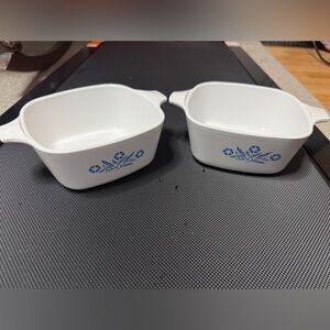 Vintage Corning Ware Blue Cornflower P-43-B casserole dishes